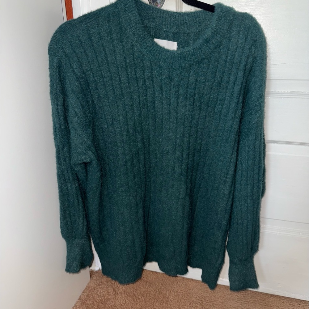 Aerie - Women’s Green Oversized Textured Sweater